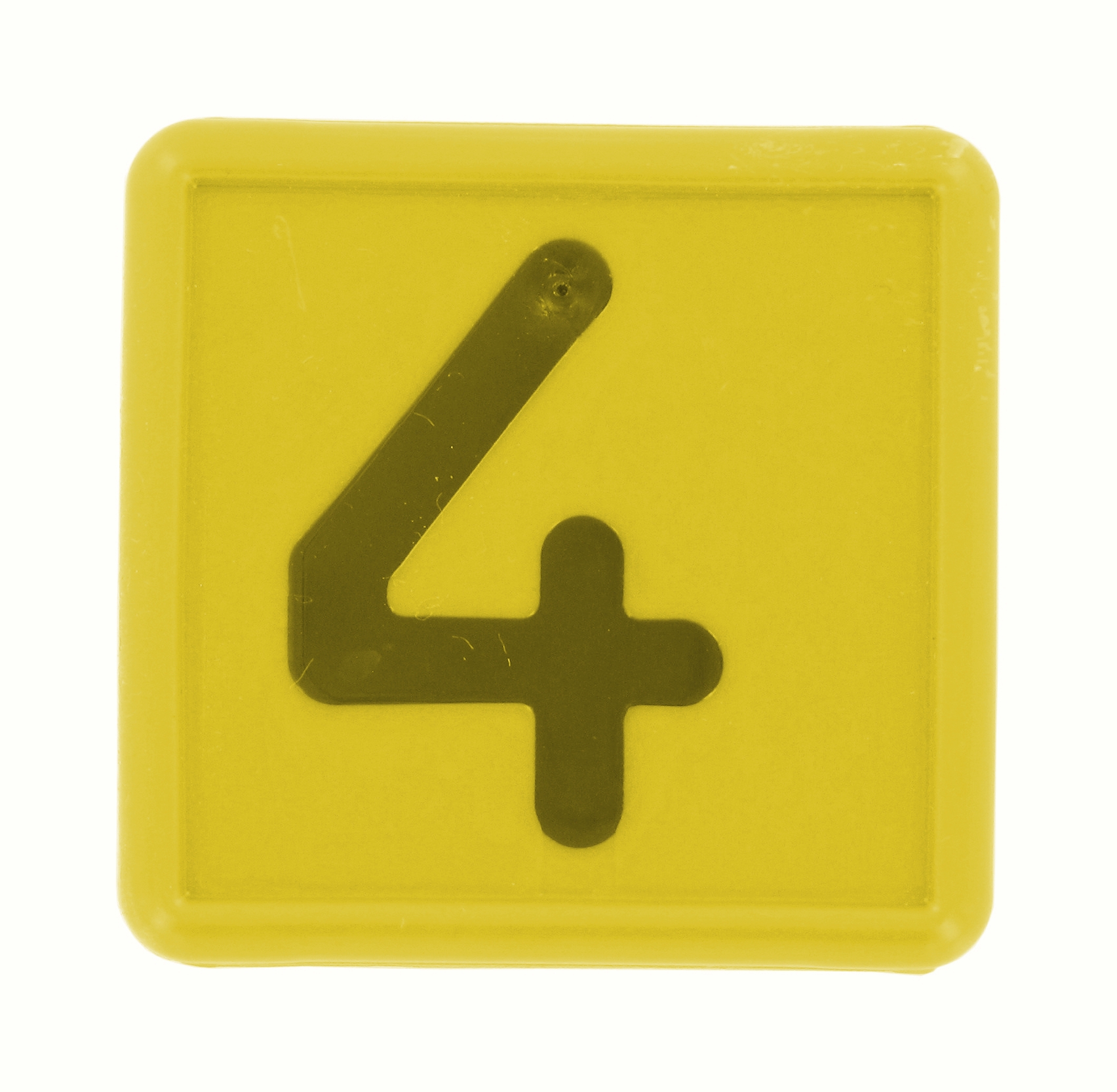 Nummer 4 für Markierungsband, 1-teilig